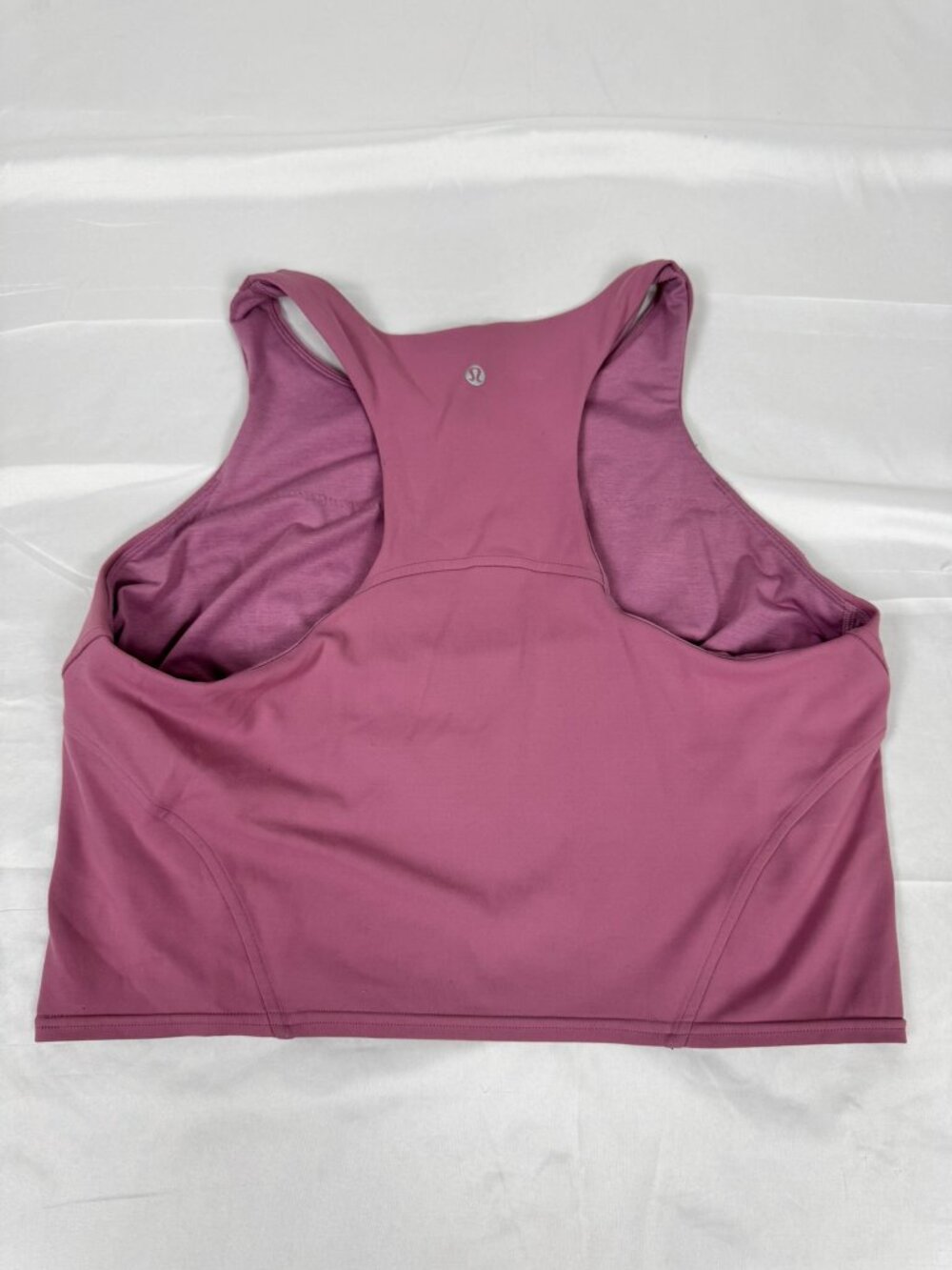 Lululemon Wunder Train Tank Size 14 Mauve Pink Crop Yoga Top